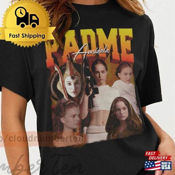Padme Amidala Shirt Anakin Skywalker Retro 90S Poster Tee - Picture 1 of 4